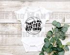 That's my Sister Out there Volleyball Baby Bodysuit/ Onesie / baby girl volleyball outfit/ baby boy volleyball outfit