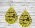 Gold My Cup Runneth Over Teardrop Earrings / Teardrop Dangle Earrings / Handmade Jewelry
