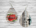 Blessed Christian I am the Truth Way Life Teardrop Earrings / Teardrop Dangle Earrings / Jewelry