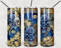 Midnight Gold Butterfly Personalized 20 oz skinny Tumbler