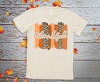 Thankful Autumn / Fall Cheetah Print T Shirt