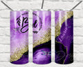 Personalized Purple Agate Dragonfly 20oz Tumbler