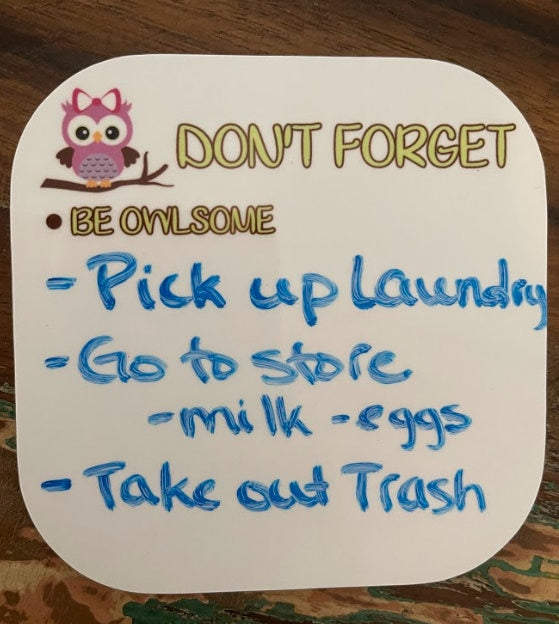 Daily Reusable Dry Erase Notes | Reusable Note | Dry Erase Note | Magnetic Note | Daily Reusable Note