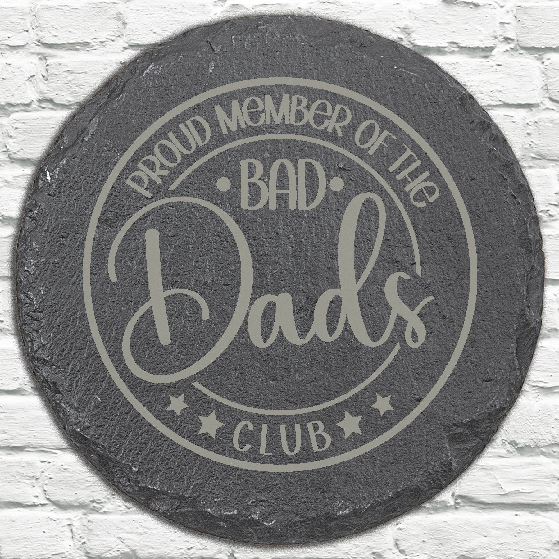 Personalized Stone Coasters | Father's Day Gifts | Custom Slate Coasters | Drink Coaster | Table Coaster | Gift for Dad