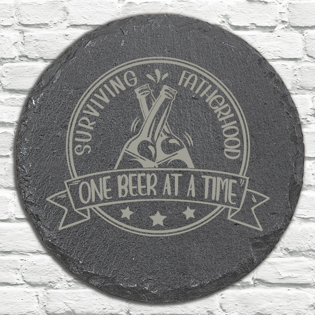 Personalized Stone Coasters | Father's Day Gifts | Custom Slate Coasters | Drink Coaster | Table Coaster | Gift for Dad