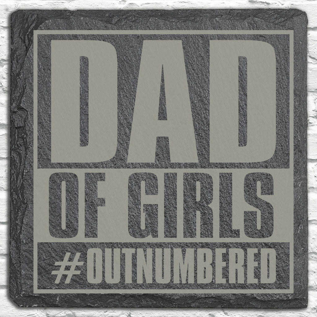 Personalized Stone Coasters | Father's Day Gifts | Custom Slate Coasters | Drink Coaster | Table Coaster | Gift for Dad