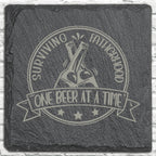 Personalized Stone Coasters | Father's Day Gifts | Custom Slate Coasters | Drink Coaster | Table Coaster | Gift for Dad