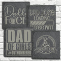 Personalized Stone Coasters | Father's Day Gifts | Custom Slate Coasters | Drink Coaster | Table Coaster | Gift for Dad