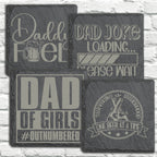 Personalized Stone Coasters | Father's Day Gifts | Custom Slate Coasters | Drink Coaster | Table Coaster | Gift for Dad