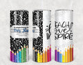 Teacher Appreciation Composition Notebook Personalized 20 oz skinny Tumbler