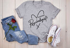 Show off your pride as a Masters Level Certified School Psychologist with this stylish grey t-shirt! Crafted with comfort and durability in mind, this Gildan 100% cotton shirt is perfect for showcasing your professional identity. The licensing board has now allowed masters level school psychologists to officially call themselves School Psychologists, and what better way to celebrate than wearing this unique design featuring the words "School Psychologist" and a heart symbol! on gray