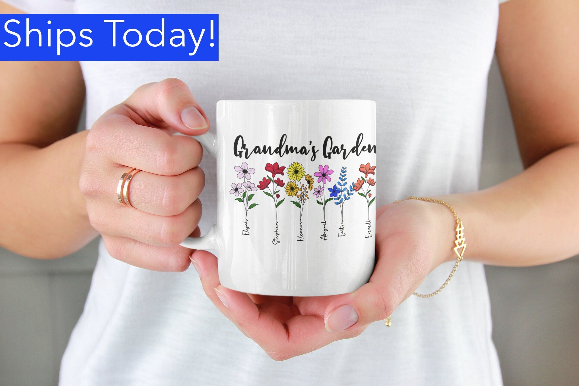 Personalized Mom's Garden Mug | Mother's Day Gift