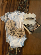 Wooden Monthly Milestone Cards | baby month signs | baby monthly milestone | baby monthly milestone markers | monthly milestone cards