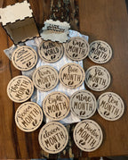 Wooden Monthly Milestone Cards | baby month signs | baby monthly milestone | baby monthly milestone markers | monthly milestone cards