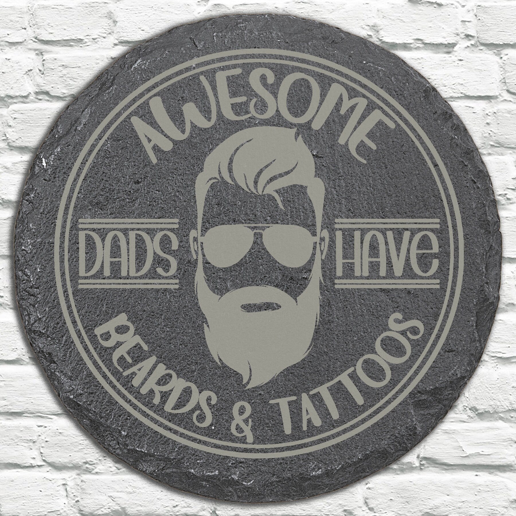 Personalized Stone Coasters | Father's Day Gifts | Custom Slate Coasters | Drink Coaster | Table Coaster | Gift for Dad