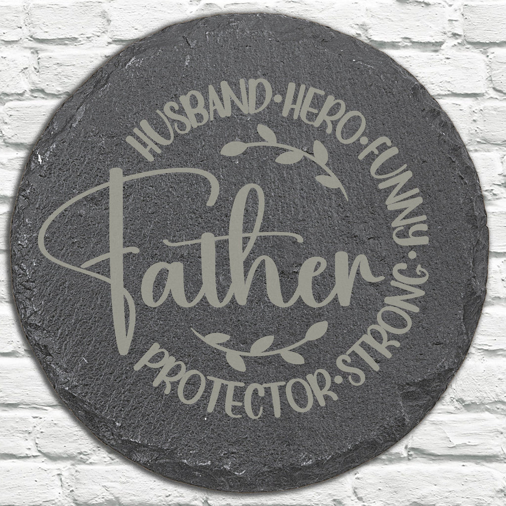 Personalized Stone Coasters | Father's Day Gifts | Custom Slate Coasters | Drink Coaster | Table Coaster | Gift for Dad