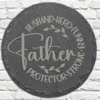 Personalized Stone Coasters | Father's Day Gifts | Custom Slate Coasters | Drink Coaster | Table Coaster | Gift for Dad