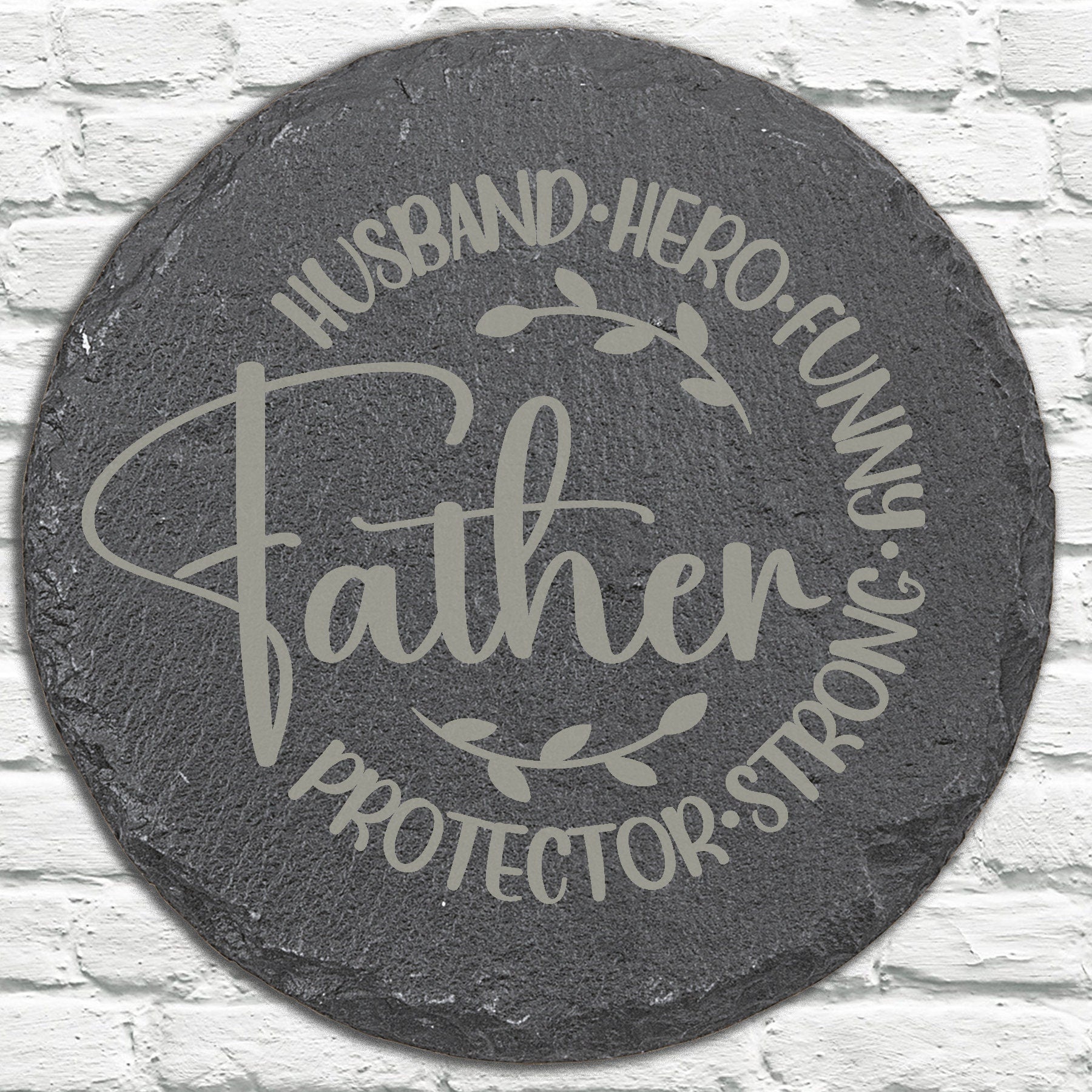 Personalized Stone Coasters | Father's Day Gifts | Custom Slate Coasters | Drink Coaster | Table Coaster | Gift for Dad