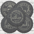 Personalized Stone Coasters | Father's Day Gifts | Custom Slate Coasters | Drink Coaster | Table Coaster | Gift for Dad