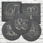 Personalized Stone Coasters | Father's Day Gifts | Custom Slate Coasters | Drink Coaster | Table Coaster | Gift for Dad