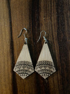 Wood Earrings for woman, Wooden Earrings, Natural Wooden Earrings, Laser Cut Earrings, Lightweight Earrings, Butterfly Earrings