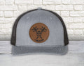 Lineman Round Leather Patch Hat | Richardson 112 Snapback Trucker Hat | Lineman's Hat | Father's Day Hat | Patch Hat