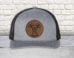 Lineman Round Leather Patch Hat | Richardson 112 Snapback Trucker Hat | Lineman's Hat | Father's Day Hat | Patch Hat