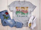 Colorful Speech Pathologist Wavy Repeated T-Shirt - Softstyle, Direct to Film Print