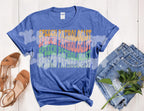 Colorful Speech Pathologist Wavy Repeated T-Shirt - Softstyle, Direct to Film Print