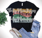Colorful Speech Pathologist Wavy Repeated T-Shirt - Softstyle, Direct to Film Print