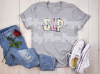 Speech Pathology T-Shirt - SLP Doodle Letters with Script