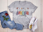 Speech Pathology T-Shirt - Bold Speech with Floral Pathologist Script - Softstyle Tee - Customizable