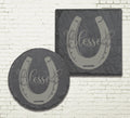 Horseshoe Coasters | Blessed Slate Coasters | Personalized Stone Coasters | Custom Slate Coasters | Drink Coaster | Table Coaster | Gift