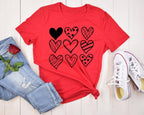 Doodle Hearts Valentine's Day T-Shirt