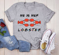 He is Her Lobster Valentines Day T-Shirt | Softstyle Unisex Tee
