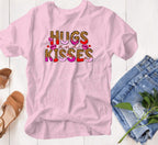 Hugs and Kisses Valentine's Day T-Shirt | Candy Hearts Convo Shirt