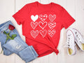 Doodle Hearts Valentine's Day T-Shirt