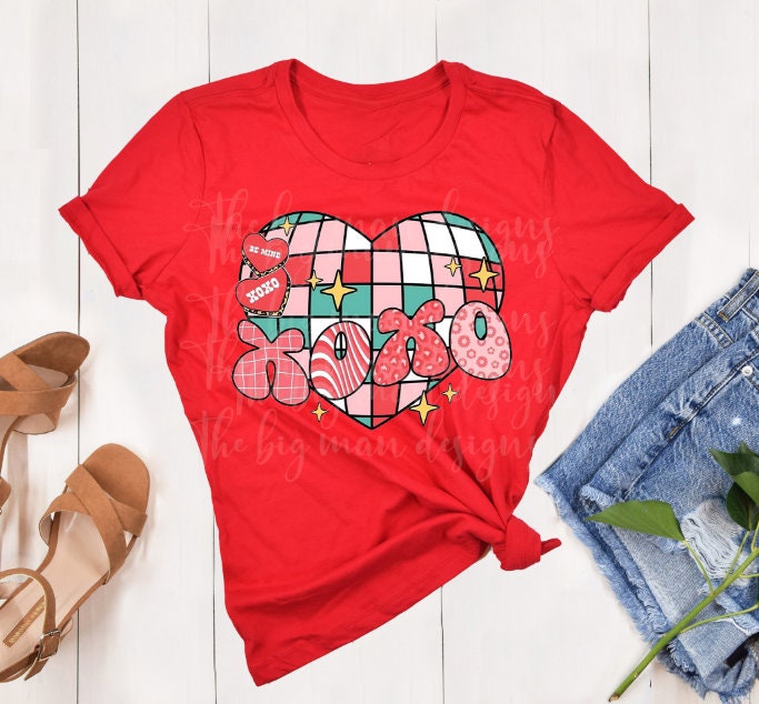 Disco Heart XOXO Valentine's Day T-Shirt
