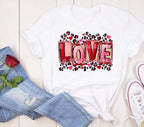 Love Animal Print Valentine's Day T-Shirt