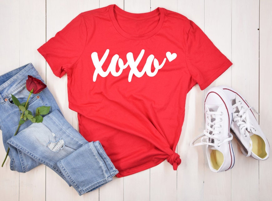 XOXO Hearts Valentine's Day T-Shirt | Softstyle Unisex Fit
