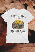 Thankful It’s Fall Y’all - Leopard Pumpkin & Sunflowers T-Shirt
🍂 Welcome Autumn in Style! 🍂
Celebrate the cozy vibes of fall with our "Thankful It’s Fall Y’all" t-shirt! This charming design features a trendy leopard-print pumpkin adorned with vibrant sunflowers, making it the perfect addition to your autumn wardrobe. Ideal for pumpkin patch visits, Thanksgiving gatherings, or simply enjoying a crisp fall day.