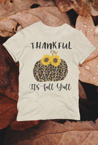 Thankful It’s Fall Y’all - Leopard Pumpkin & Sunflowers T-Shirt

🍂 Welcome Autumn in Style! 🍂

Celebrate the cozy vibes of fall with our "Thankful It’s Fall Y’all" t-shirt! This charming design features a trendy leopard-print pumpkin adorned with vibrant sunflowers, making it the perfect addition to your autumn wardrobe. Ideal for pumpkin patch visits, Thanksgiving gatherings, or simply enjoying a crisp fall day.