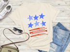 Stars and Stripes DTF Transfer | 4th of July T-Shirt