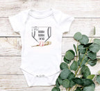 Bubba Baseball Baby Bodysuit: Brother Swing, Gerber Onesie