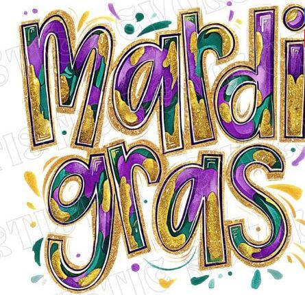 Celebrate Mardi Gras in style with this stunning glitter brushstroke DTF transfer! Featuring bold purple, green, and gold brushstrokes with a glitter effect, this design is perfect for creating a festive and fun Fat Tuesday t-shirt. Whether you're heading to a parade, a party, or just showing your love for New Orleans vibes, this transfer will make your outfit stand out!