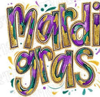 Celebrate Mardi Gras in style with this stunning glitter brushstroke DTF transfer! Featuring bold purple, green, and gold brushstrokes with a glitter effect, this design is perfect for creating a festive and fun Fat Tuesday t-shirt. Whether you're heading to a parade, a party, or just showing your love for New Orleans vibes, this transfer will make your outfit stand out!