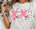 XOXO Nurse Valentine DTF Transfer | Stethoscope Heart Medical Print