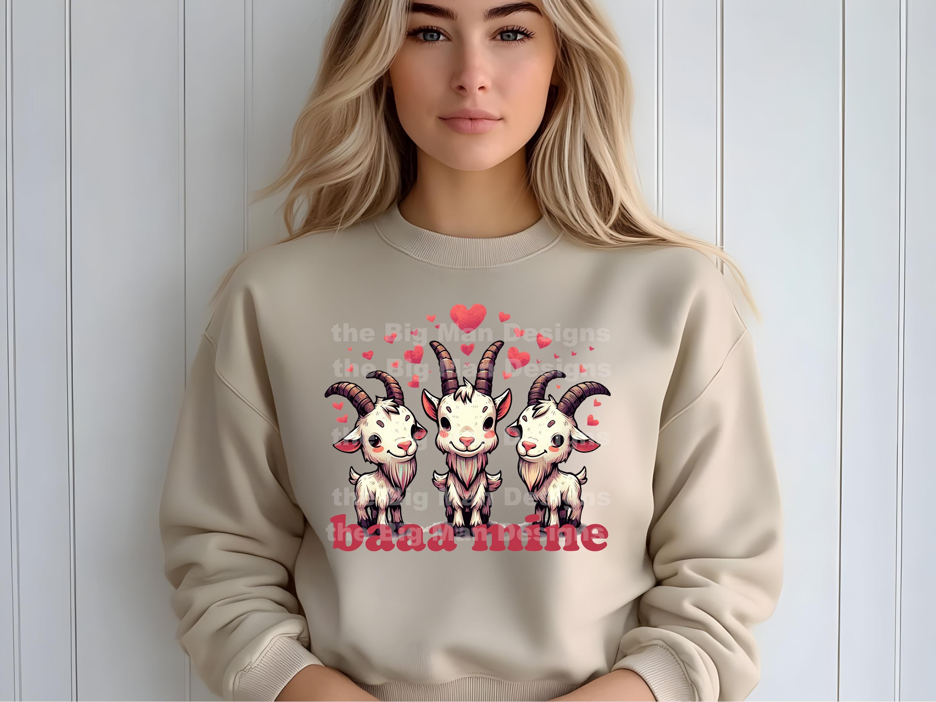 Baaa Mine Goat Valentines Download | PNG File | Galentines Day