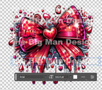 Love Graffiti Coquette Bow Valentines Download | PNG File | Galentines Day