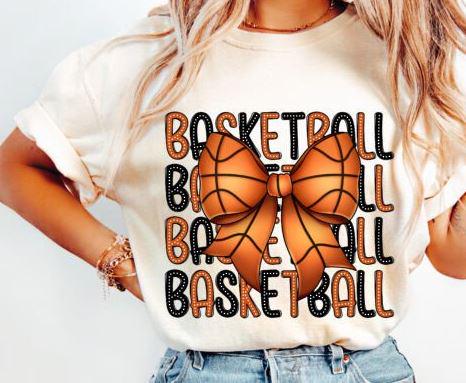 Basketball DTF Transfer Bundle | Coquette Bow, Game Day Designs (6-Pack)
